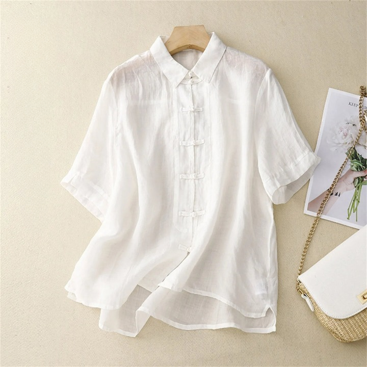 Women's Linen Blouse Juniper Summer