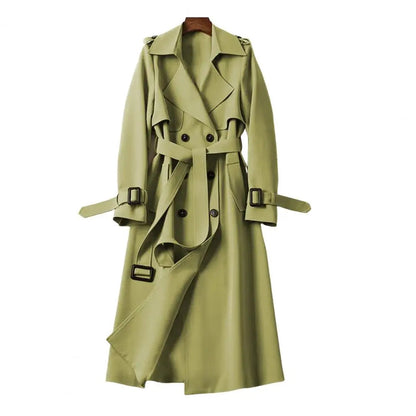 Women's Double Breasted Wool Coat - VibreMode