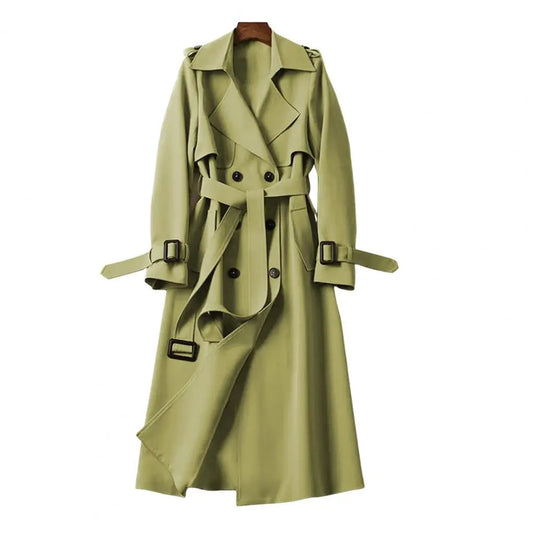 Women's Double Breasted Wool Coat - VibreMode