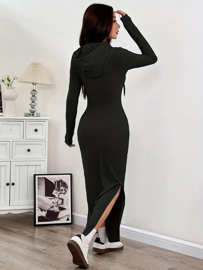 Fitted Long Sleeve Party Dress