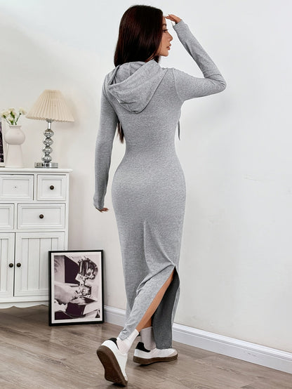Fitted Long Sleeve Party Dress