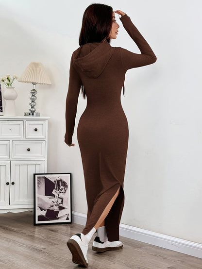 Fitted Long Sleeve Party Dress