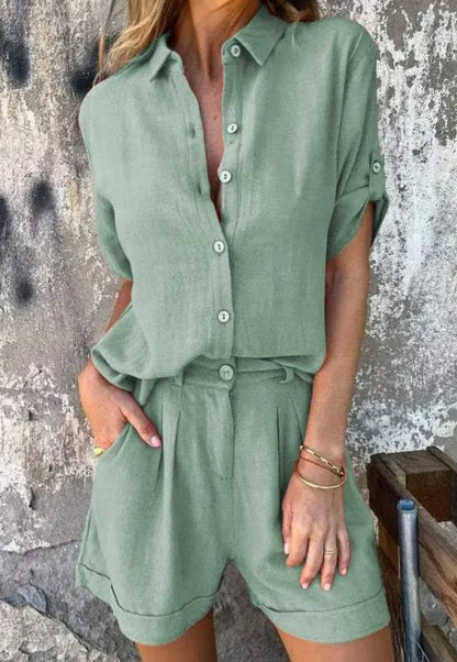 Comfortable Athletic Shorts and Top Outfit