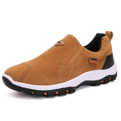 Comfortable Mens Hiking Shoes Arch Support Walking Loafers