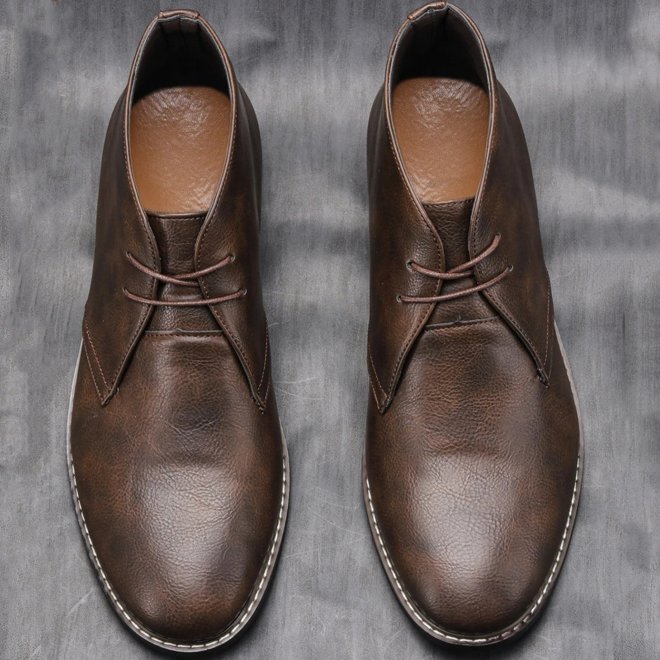Claybourne Men's Faux Leather Chukka Boots