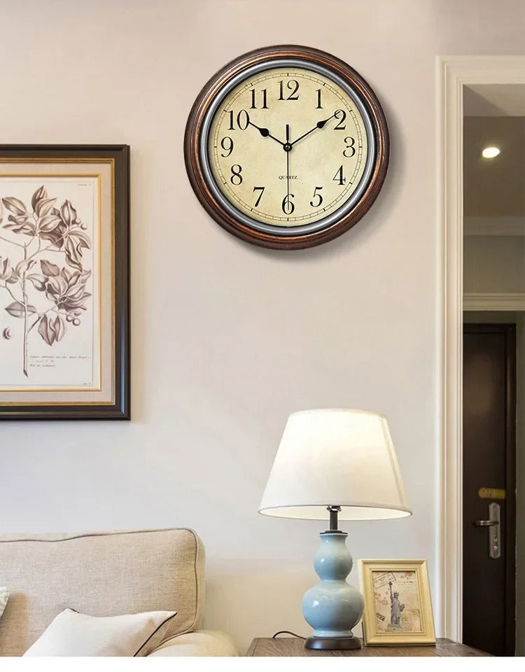 Classic Round Wall Clock Elegant Analog - VibreMode