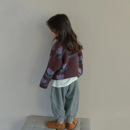 Kids Floral Sweater