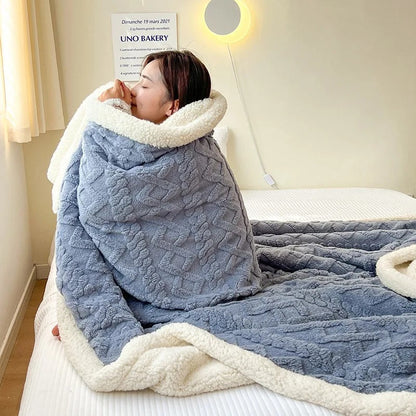 Lambswool Blanket Warm Comfortable Winter Throw