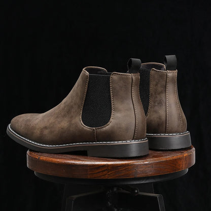 Men's Ankle Boots Elastic Side Panels