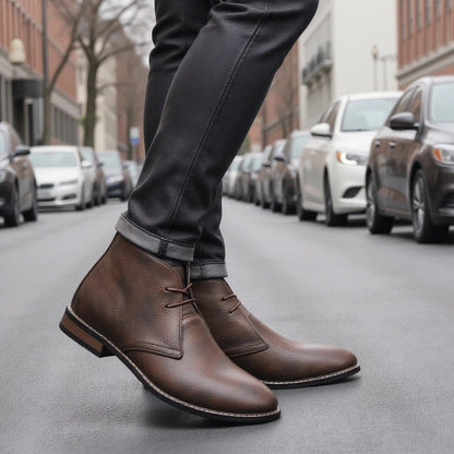 Men's Lace-Up Ankle Boots