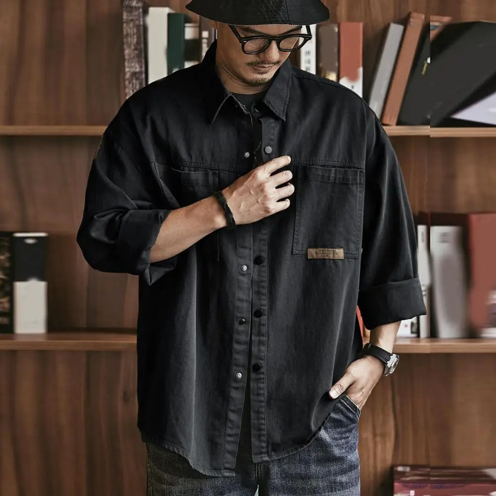 Mens Vintage Button Up Shirt