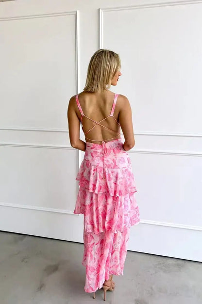 Women's Sleeveless Maxi Dress Flowing Skirt