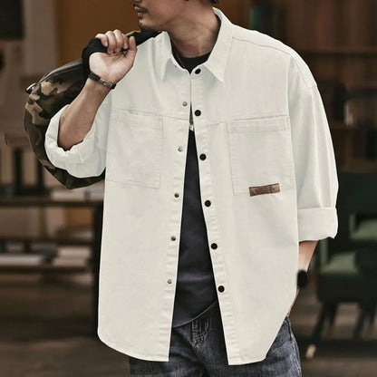 Mens Vintage Button Up Shirt
