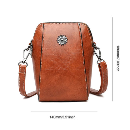 Women's Shoulder Bag Leather Stylish Brown