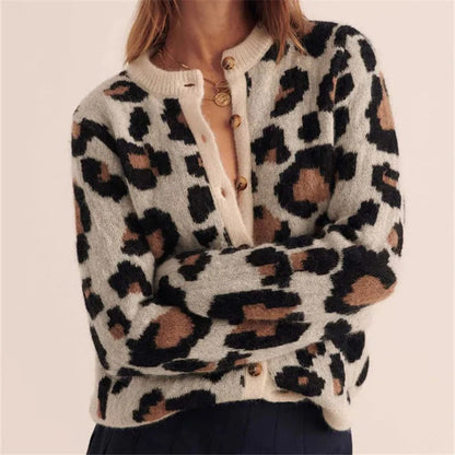 Wild Leopard Crew Neck Sweater