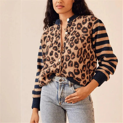 Wild Leopard Crew Neck Sweater