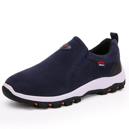 Comfortable Mens Hiking Shoes Arch Support Walking Loafers
