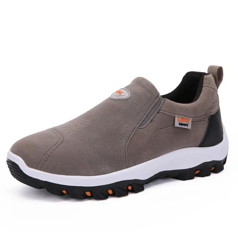 Comfortable Mens Hiking Shoes Arch Support Walking Loafers