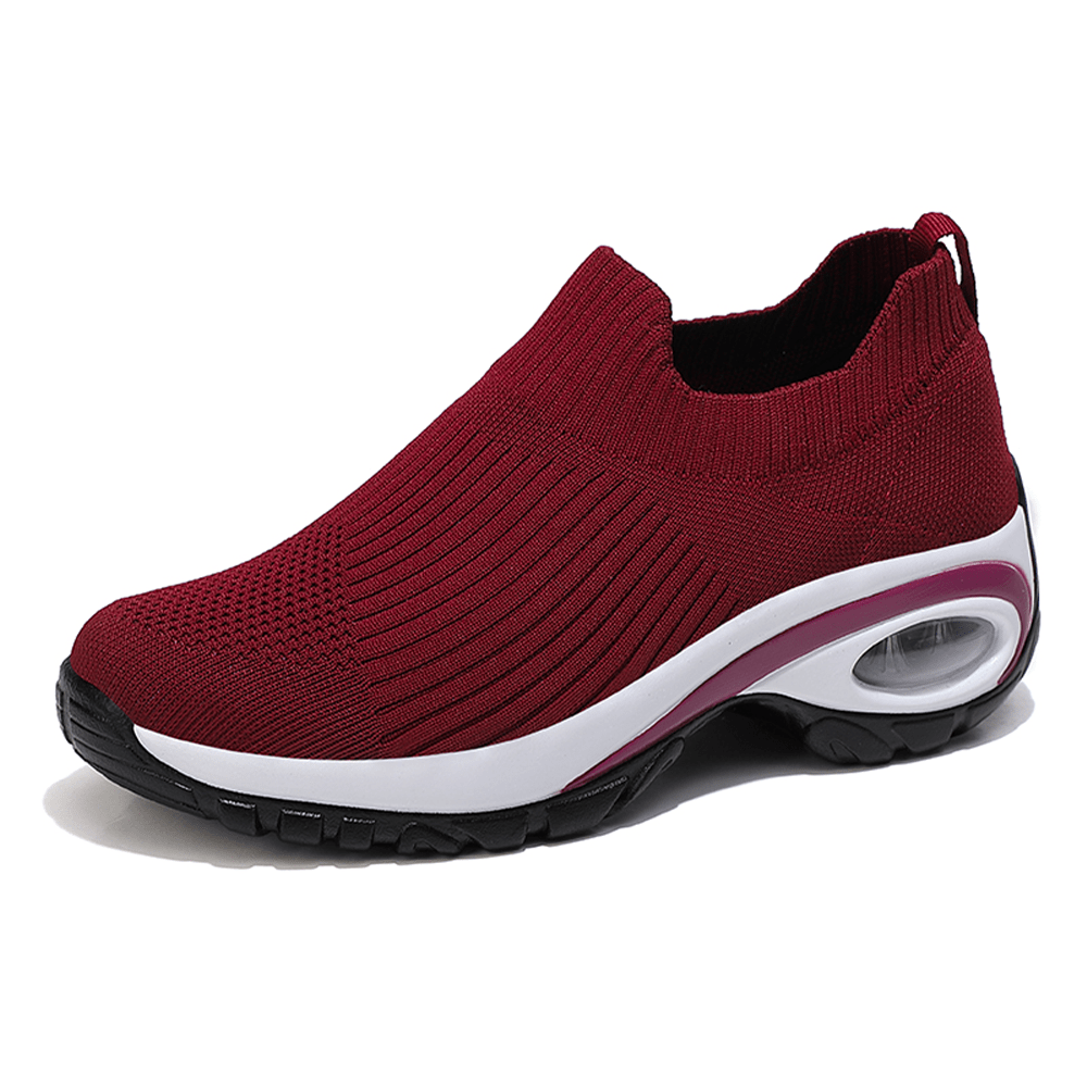 Women's Lightweight Airy Platform Sneakers Comfortable Walking Shoes