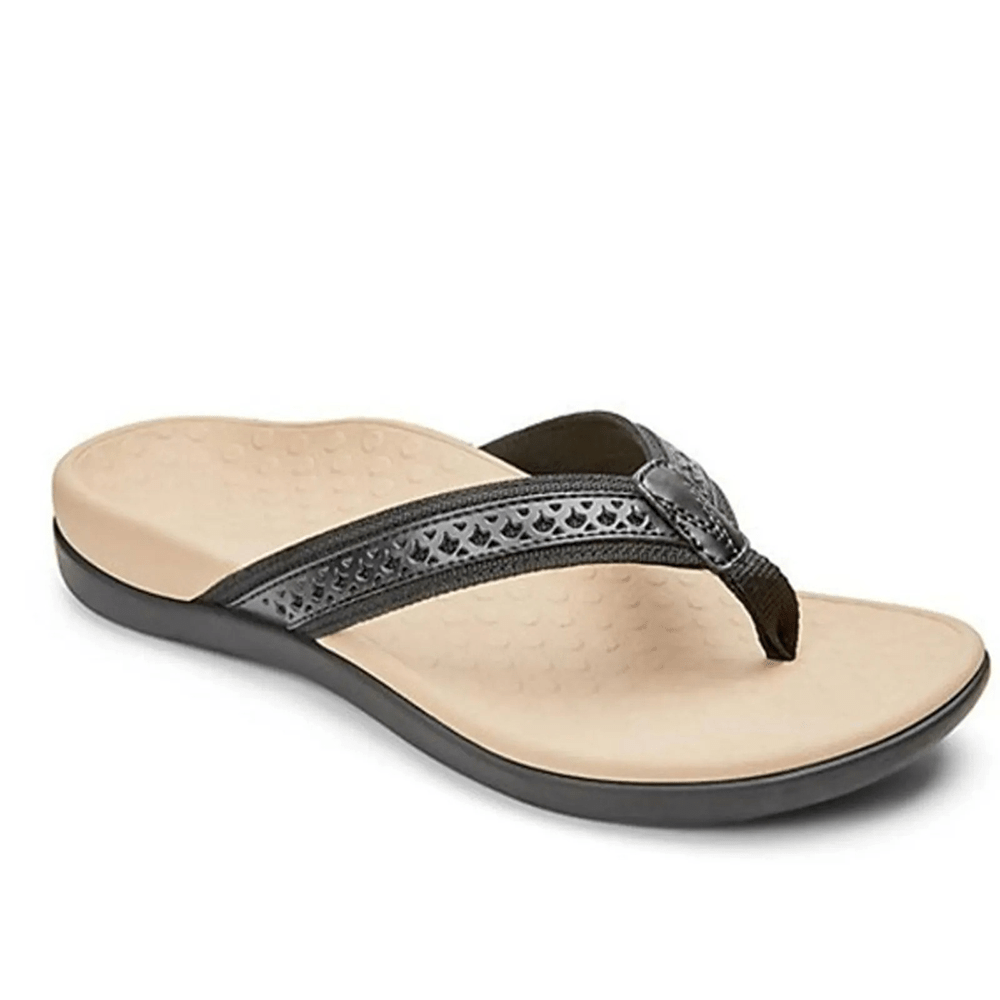 Supportive Women's Flip Flop Sandals with Contoured Arch - VibreMode