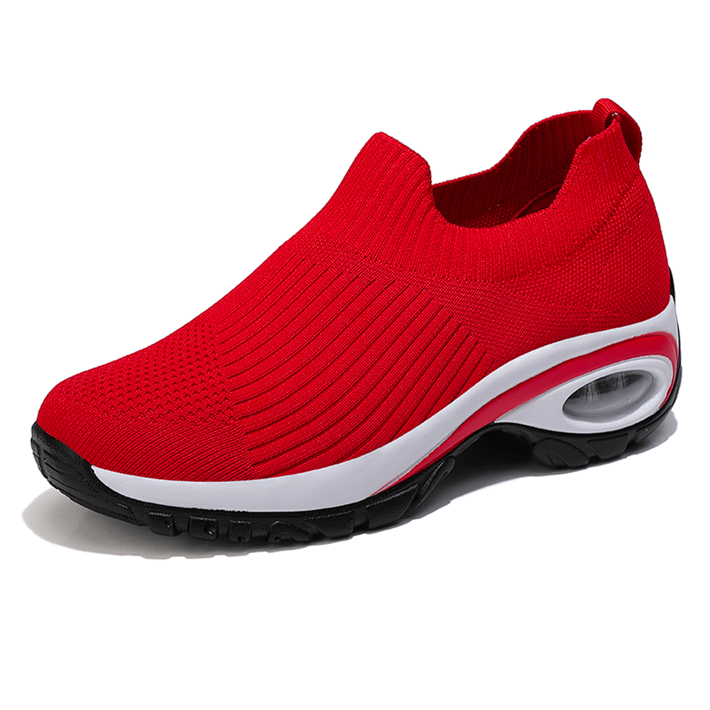 Women's Lightweight Airy Platform Sneakers Comfortable Walking Shoes