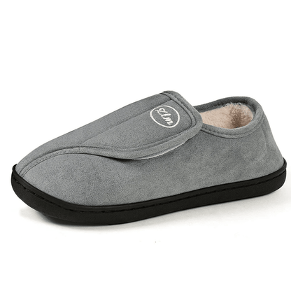 Comfortable Mens Wide Fit Slipper Shoes Soft Lined - VibreMode