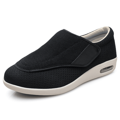 Comfortable Wide Fit Walking Shoes for Diabetics with Adjustable Strap - VibreMode