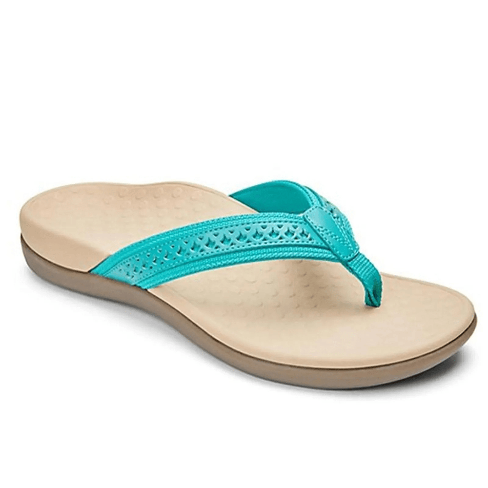 Supportive Women's Flip Flop Sandals with Contoured Arch