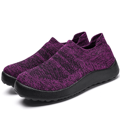 Women's Airy Breathable Slip-On Sneakers Comfortable Walking Shoes