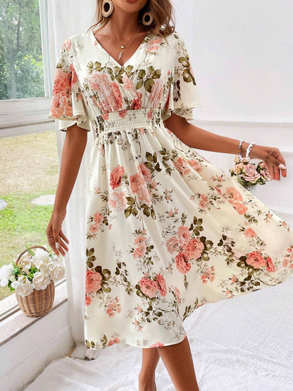 Image of Maisie | Women's Floral A-Line Midi Dress