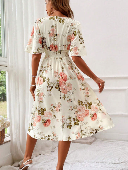 Image of Maisie | Women's Floral A-Line Midi Dress