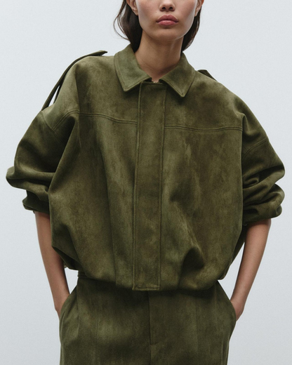 Image of Mandy | Women's Cropped Oversized Jacket