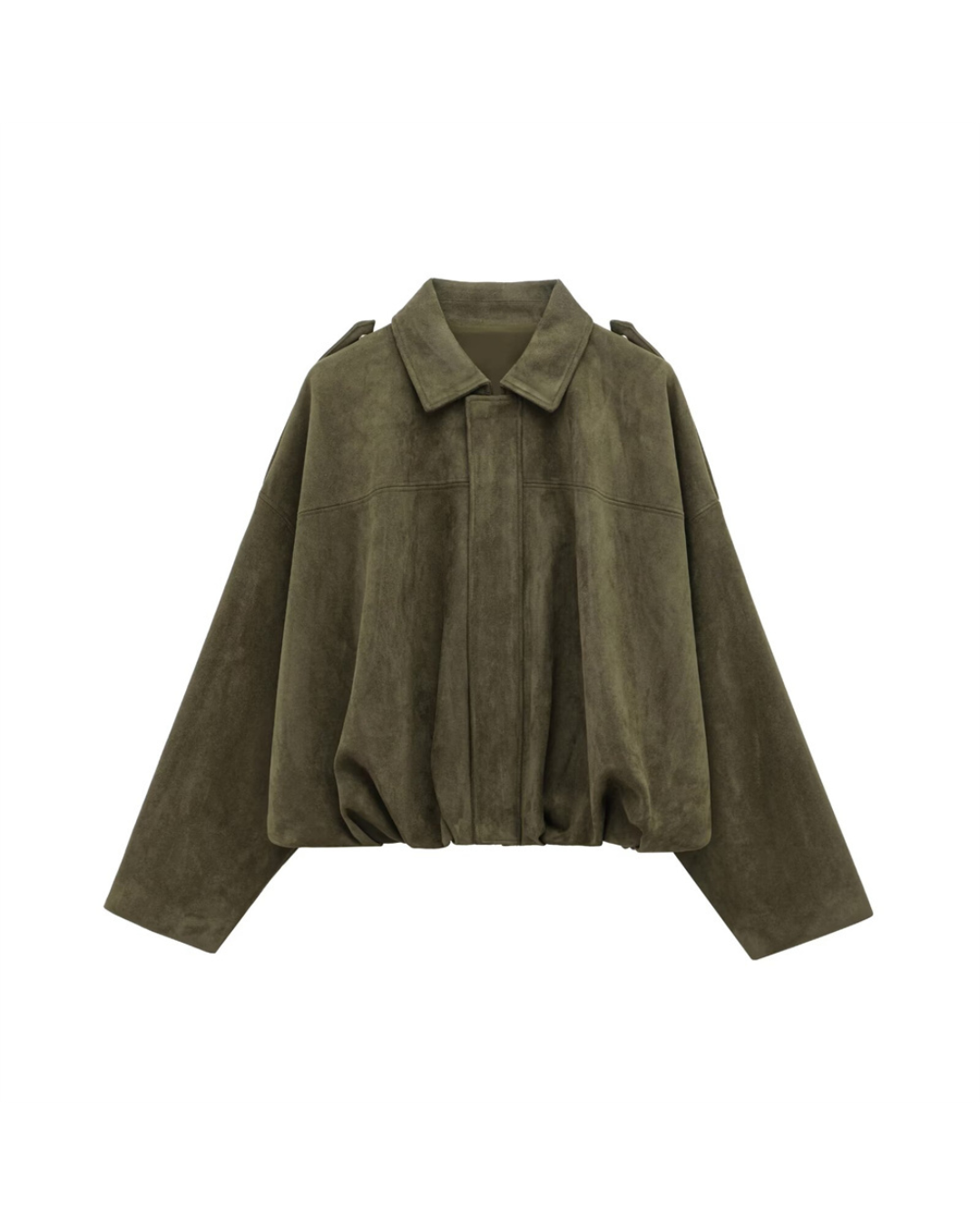 Women's Cropped Oversized Denim Jacket - VibreMode