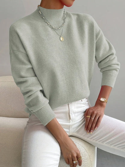 Ladies' Lightweight Crew Neck Pullover Sweater - VibreMode