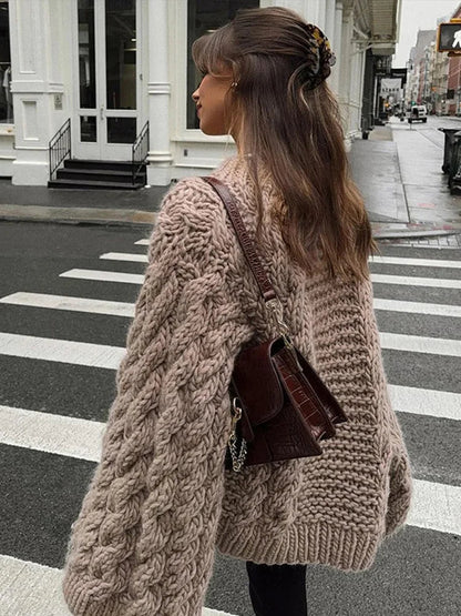 Image of Mariah | Women's Oversized Cable Knit Sweater