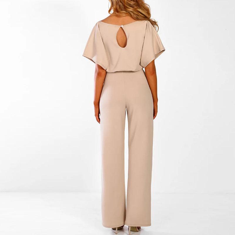 Women's Wide Leg Two Piece Set Belted
