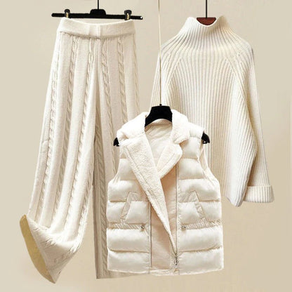Women's Three Piece Set Cozy Chic - VibreMode