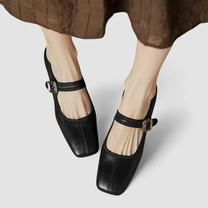 Women's Block Heel Sandals Ankle Strap - VibreMode