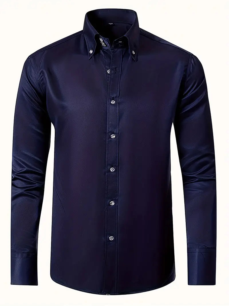 Image of Mason | Men's Slim-Fit Button-Down Shirt