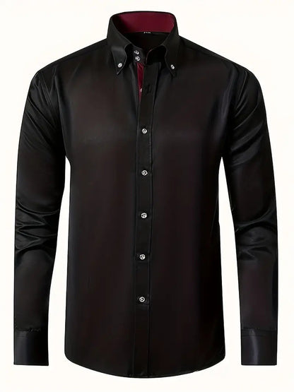 Image of Mason | Men's Slim-Fit Button-Down Shirt