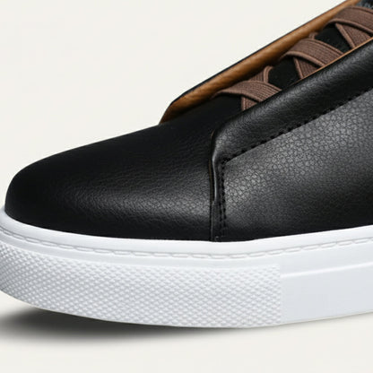 Men's Leather Slip On Sneakers
