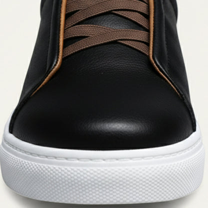 Men's Leather Slip On Sneakers
