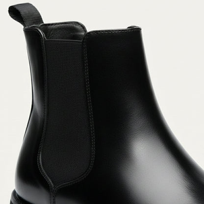 Men's Leather Ankle Boots Classic Slip On