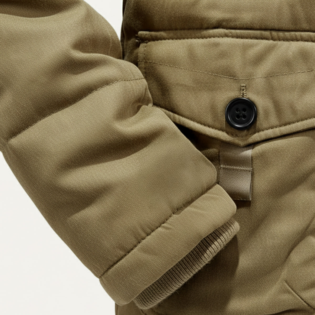 Men's Winter Parka Jacket Fleece Lining Warm