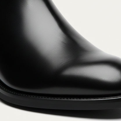 Men's Leather Ankle Boots Classic Slip On