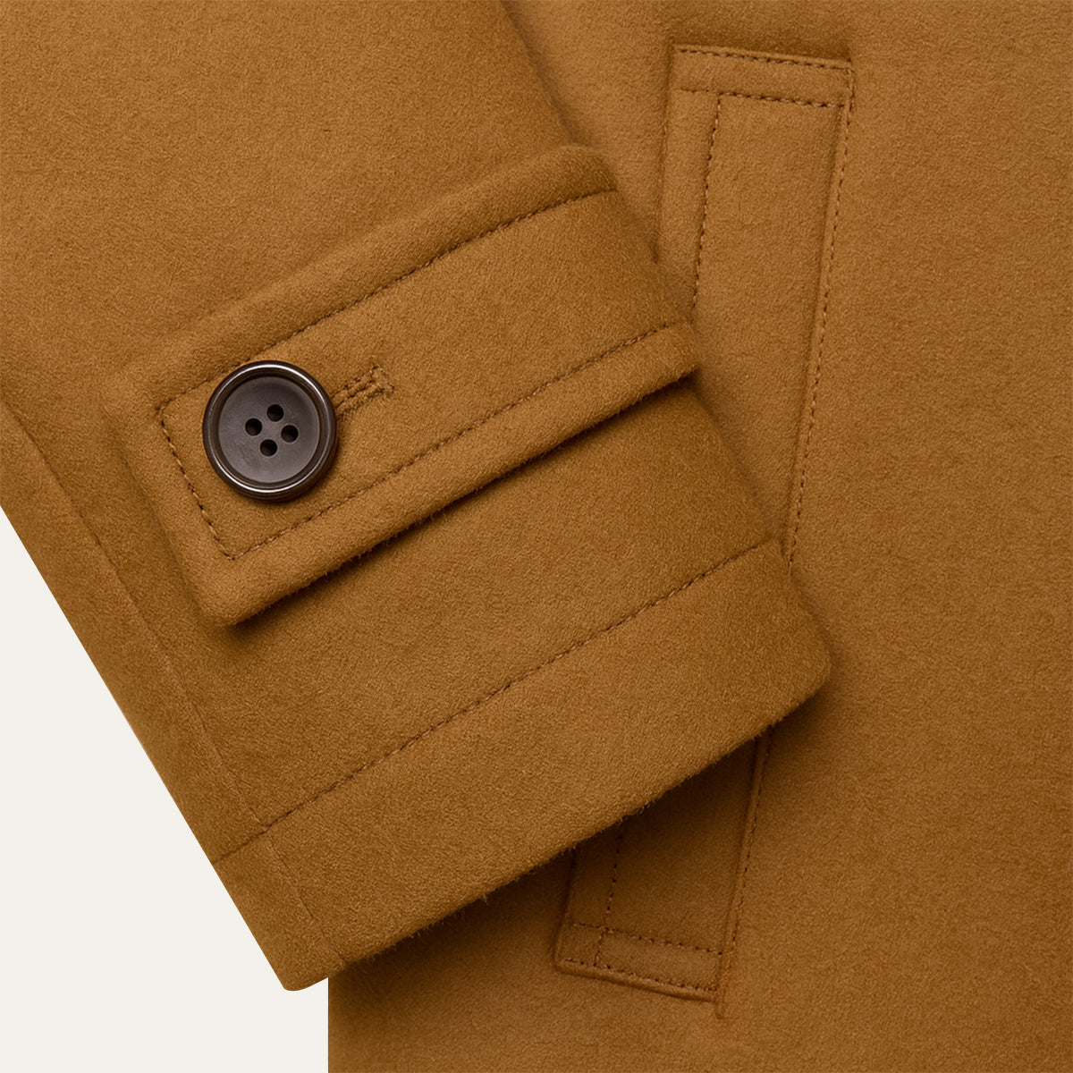 Men's Waterproof Long Jacket Adjustable Cuffs