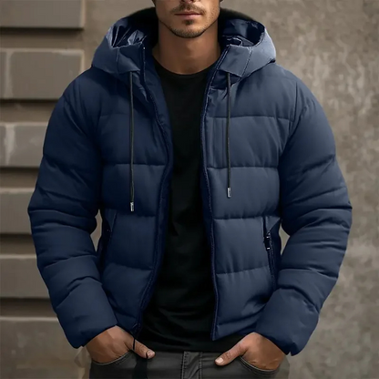 Image of Matthew | Men's Hooded Quilted Puffer Jacket