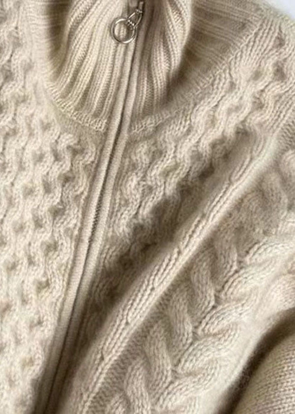 Image of Maureen | Women's Zip-Up Cable Knit Cardigan