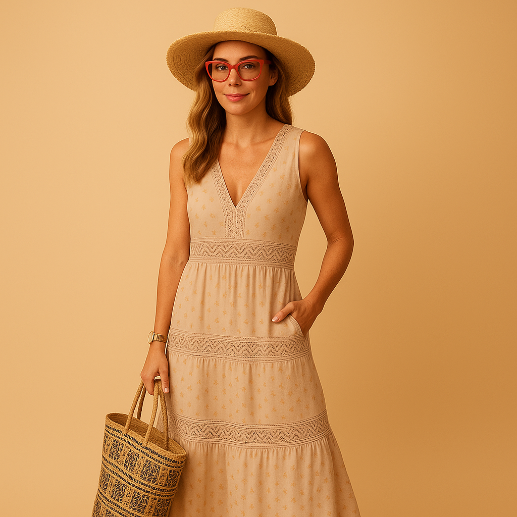 Lightweight Women's Summer Maxi Dress - VibreMode