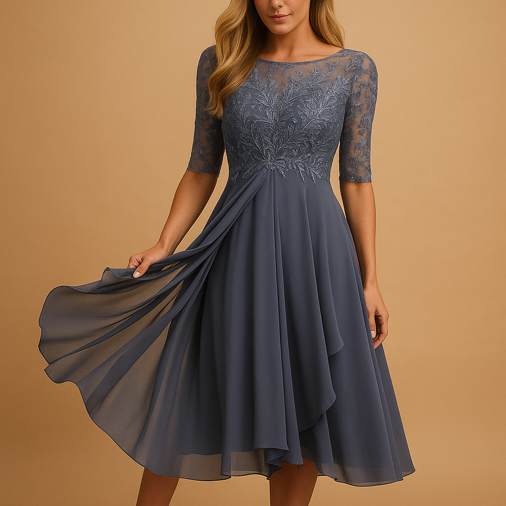 Maxi summer dress with short sleeves for women made from lightweight breathable fabric, perfect for beach days, summer weddings, vacations, and casual outings.